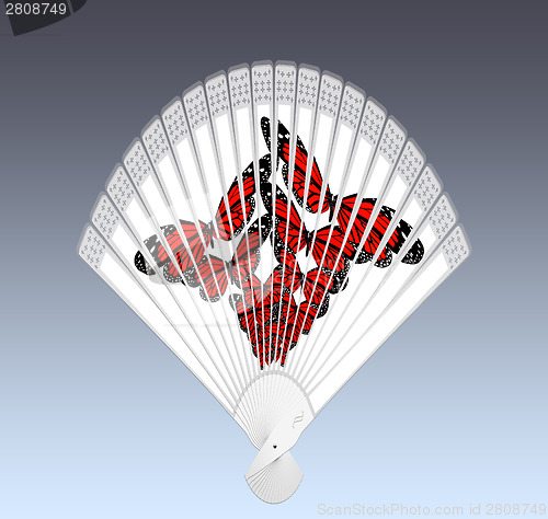 Image of Colorful hand fan