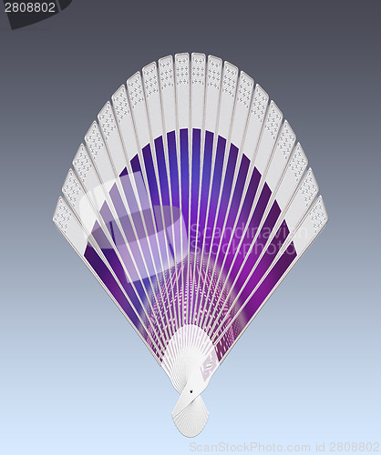 Image of Colorful hand fan 