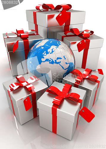 Image of Earth and gifts