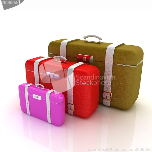 Image of Traveler's suitcases. 