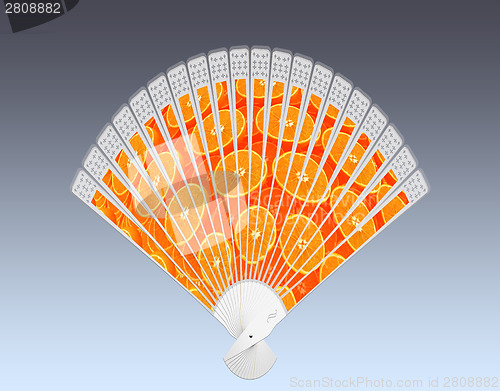 Image of Colorful hand fan