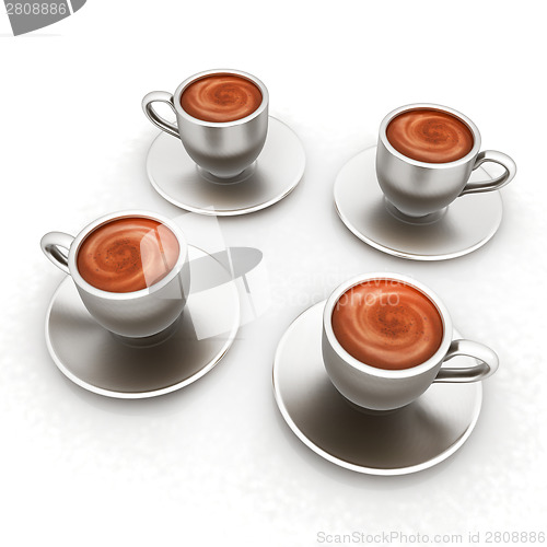 Image of Coffee cups on saucer