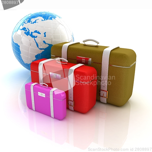 Image of Traveler's suitcases