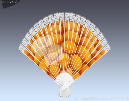 Image of Colorful hand fan