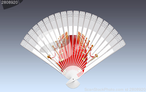 Image of Colorful hand fan 