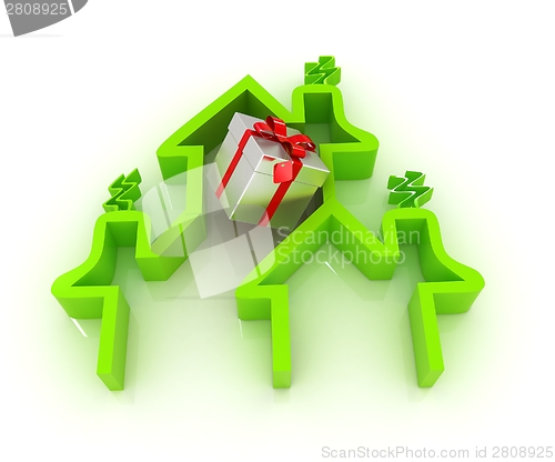 Image of House icon and gifts