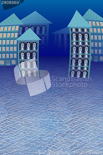 Image of virtual city