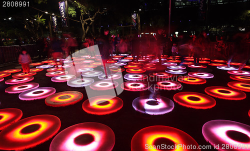 Image of SYDNEY, AUSTRALIA - JUNE 2, 2014 ; Vivid Sydney Interactive Step