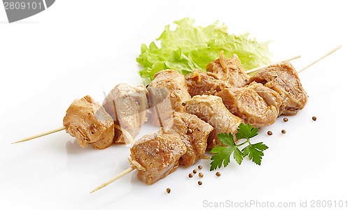 Image of marinated pork kebab