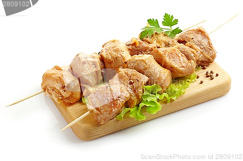 Image of marinated pork kebab