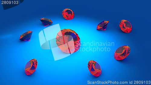 Image of Beautiful ruby gems