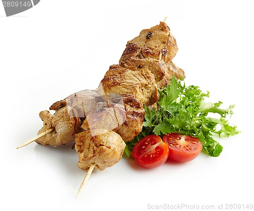 Image of grilled pork meat kebab