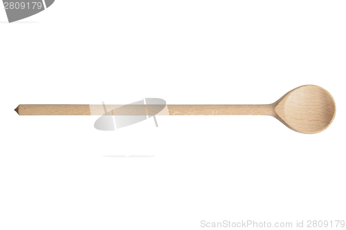 Image of Wooden spoon with lonh handle
