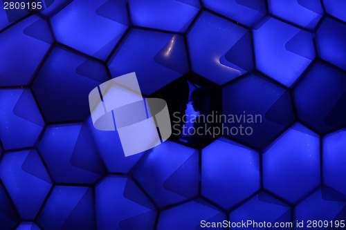 Image of SYDNEY NSW, AUSTRALIA - JUNE 2, 2014; Cellular Tessellation at V