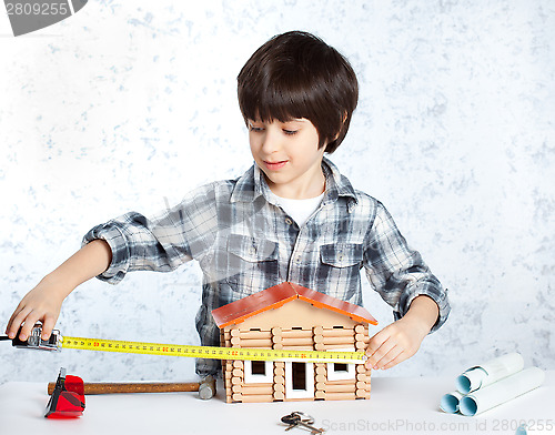 Image of boy builder