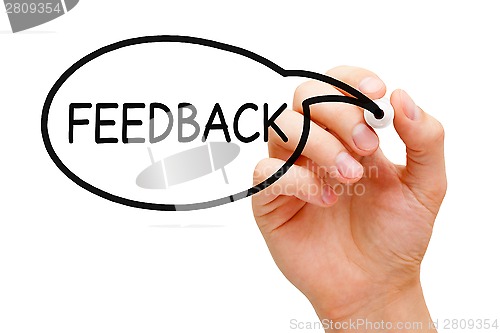 Image of Feedback Speech Bubble Concept