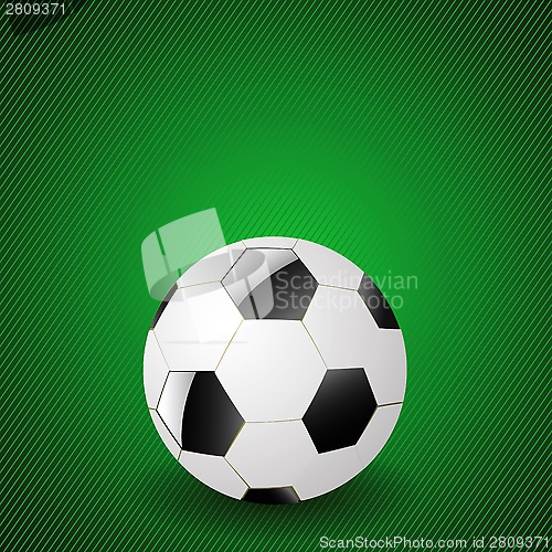 Image of ball on a green background
