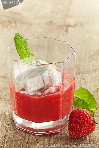 Image of Strawberry smoothie with Ice cream