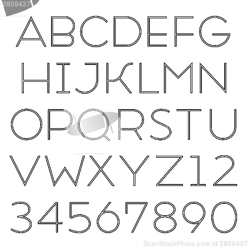 Image of Handmade sans-serif font