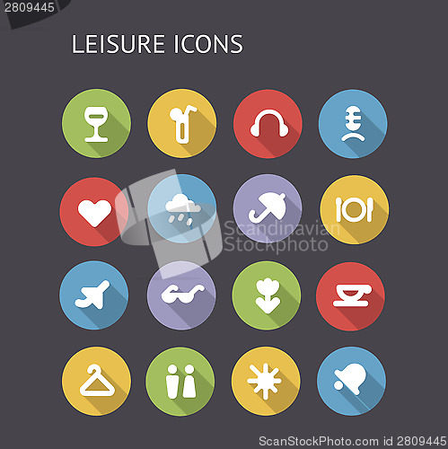 Image of Flat Icons For Leisure