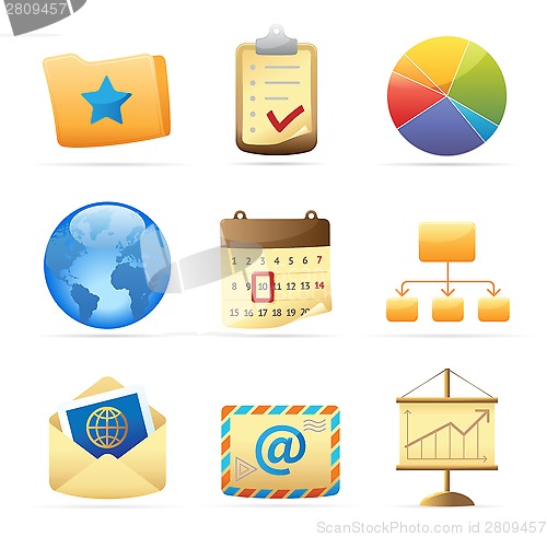 Image of Icons for business metaphor