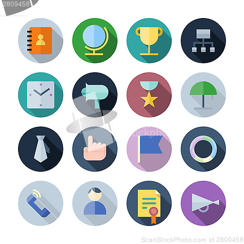 Image of Flat Design Icons For Business