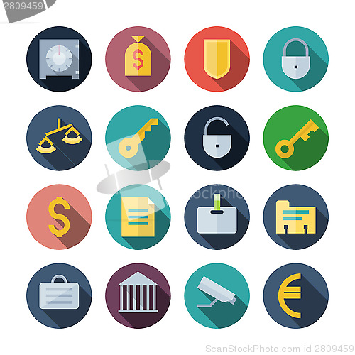 Image of Flat Design Icons For Business