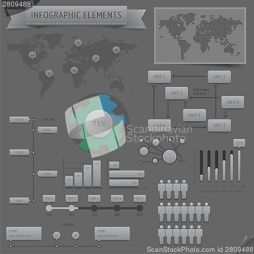 Image of Infographic design elements