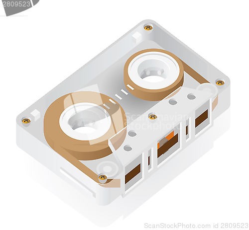 Image of Isometric icon of cassette