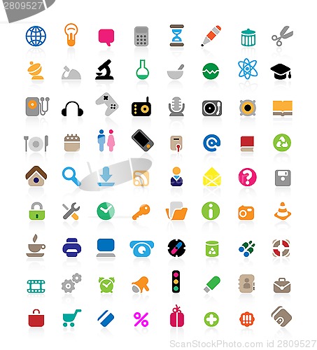 Image of Icon set on white background