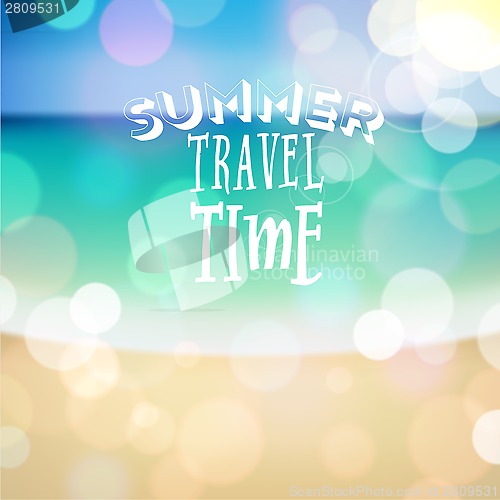 Image of Summer holiday tropical beach background