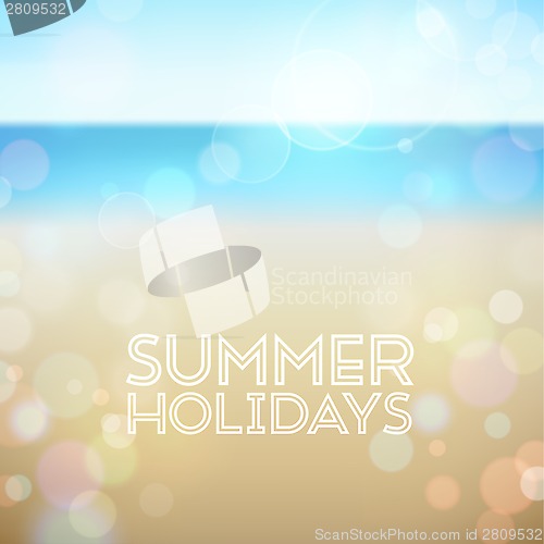 Image of Summer holiday tropical beach background