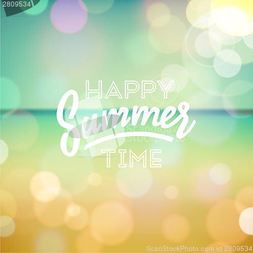 Image of Summer holiday tropical beach background