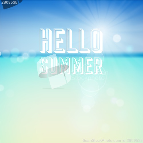 Image of Summer holiday tropical beach background