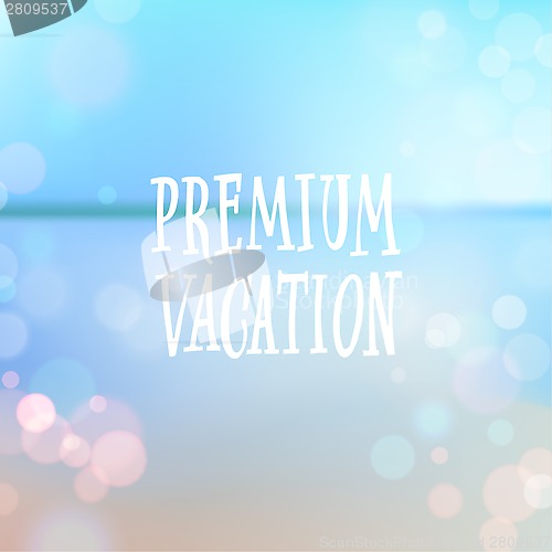Image of Summer holiday tropical beach background