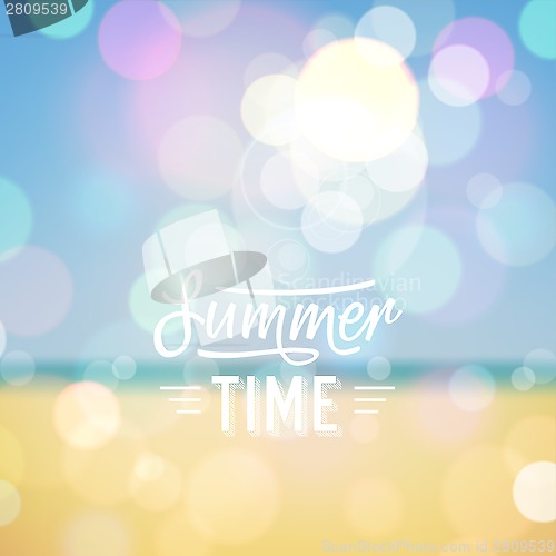 Image of Summer holiday tropical beach background