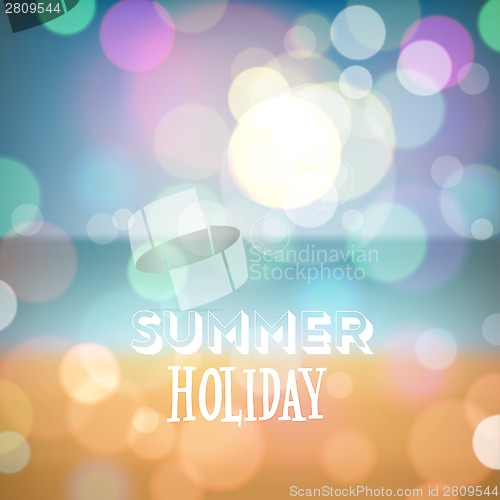Image of Summer holiday tropical beach background