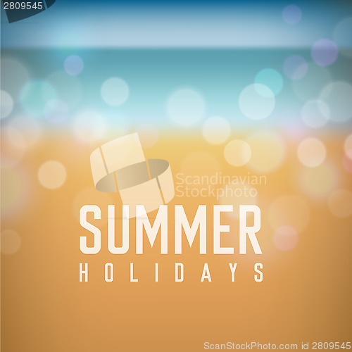 Image of Summer holiday tropical beach background