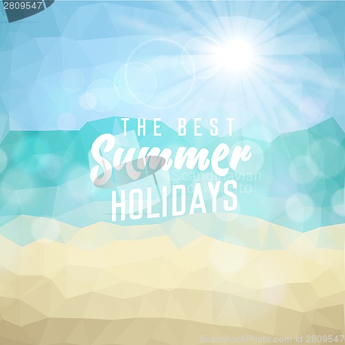 Image of Summer holiday tropical beach background