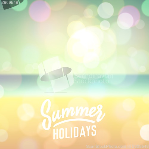 Image of Summer holiday tropical beach background