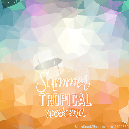 Image of Summer holiday tropical beach background