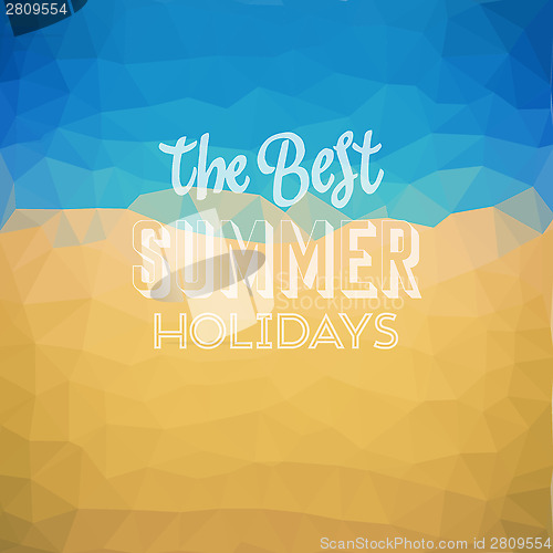 Image of Summer holiday tropical beach background
