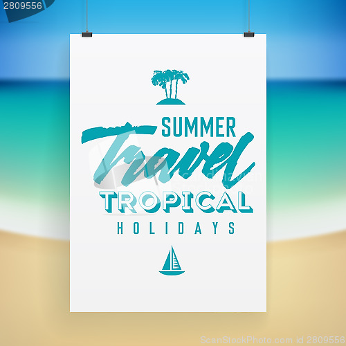 Image of Summer holiday poster design