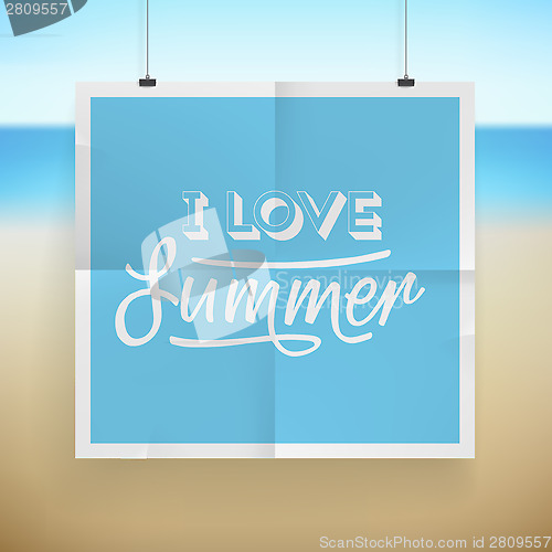 Image of Summer holiday poster design