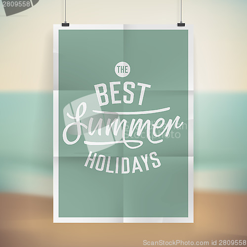 Image of Summer holiday poster design