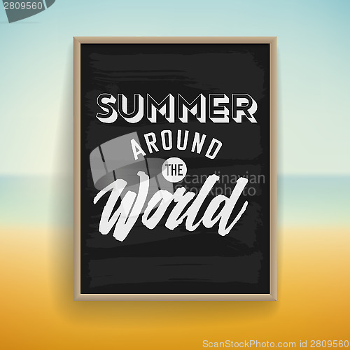 Image of Summer holiday poster design