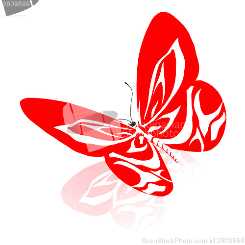 Image of Abstract butterfly design