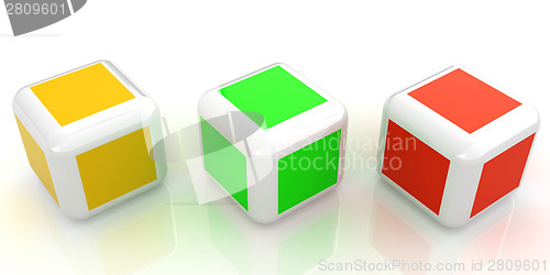 Image of Abstract colorfull blocks 3d