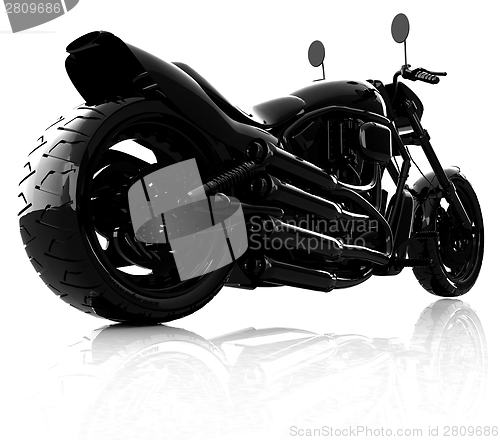 Image of abstract racing motorcycle concept
