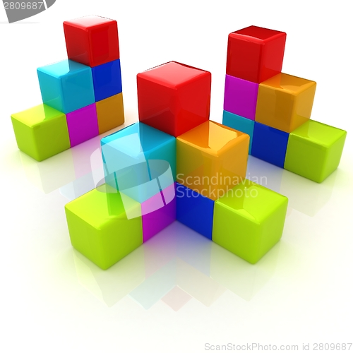 Image of colorful block diagram